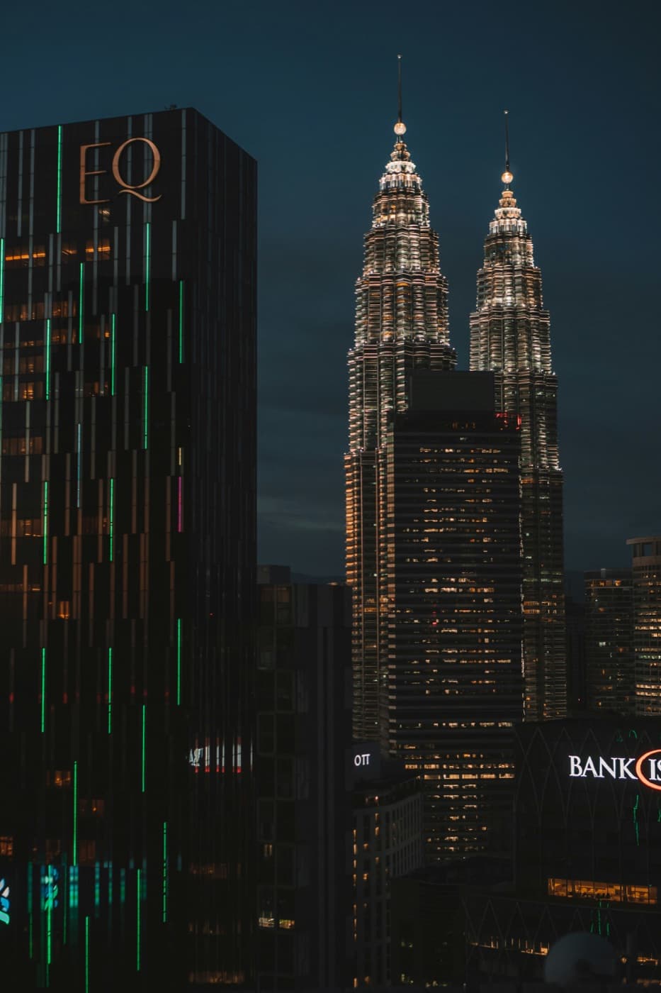 Kuala Lumpur skyline at dusk